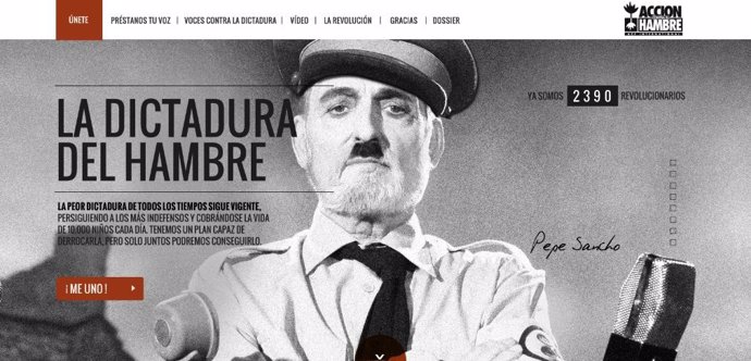 El discurso del "dictador" Pepe Sancho contra la tiranía del hambre