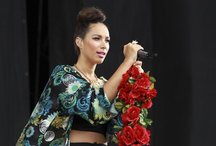 Leona Lewis durante una de sus actuaciones 