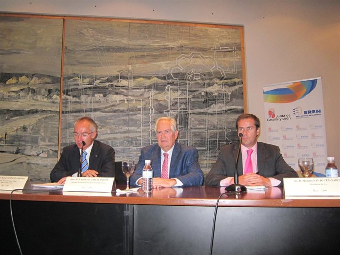 Ricardo González, Guillermo García y Manuel Sayagués en la jornada.