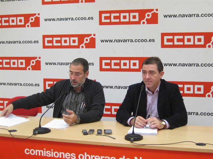 José María Molinero y Roberto Jiménez (d), en una rueda de prensa este martes.