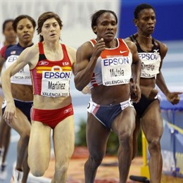Recurso de Mayte Martínez en los Mundiales de Atletismo de pista cubierta de Val