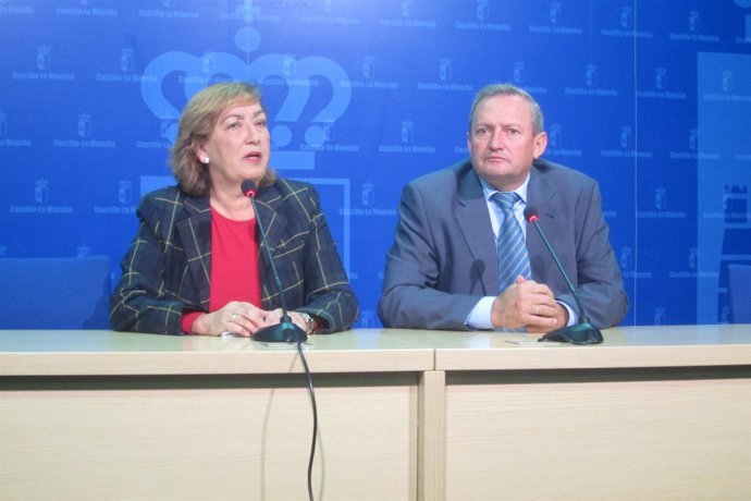 María Luisa Soriano y Ángel Villafranca, reunión cooperativas agroalmentarias