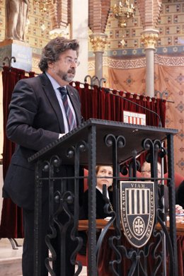 El secretario de Universidades, Antoni Castellà, en la UAO
