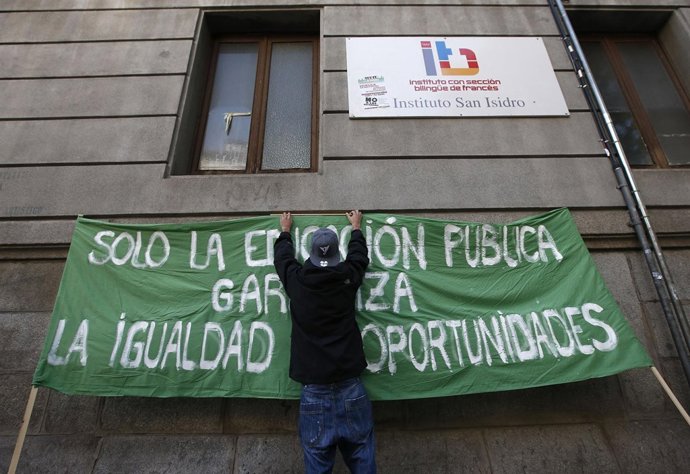Huelga de estudientes en España octubre 2012