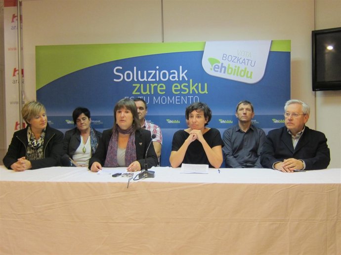 Rueda de prensa de EH Bildu.