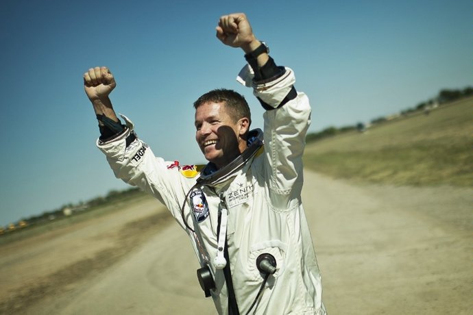 Felix Baumgartner tras lograr su hazaña