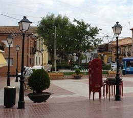 Imagen de iluminación urbana