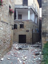 Todas las familias desalojadas por la deflagración en Hondarribia menos tres pueden entrar a sus viviendas