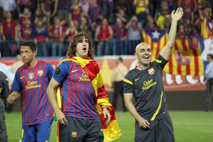 Puyol Celebracion Barcelona Copa Del Rey