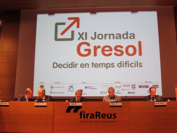 O.Amat (UPF) J.C.Ureta (Renta 4 Banc) J.L.Cebrián (Prisa) J.M.Rovira (Endesa)