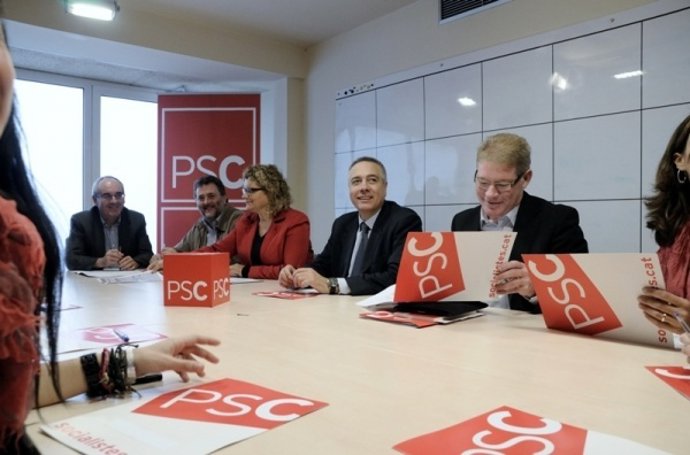 Marina Geli, Pere Navarro y Juli Fernández en Salt (Girona)