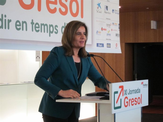 La ministra de Empleo y Seguridad Social, Fátima Báñez