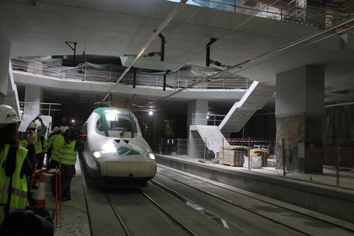 Obras del AVE en Girona