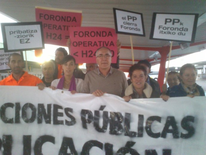 José Navas y Kontxi Bilbao, en Foronda