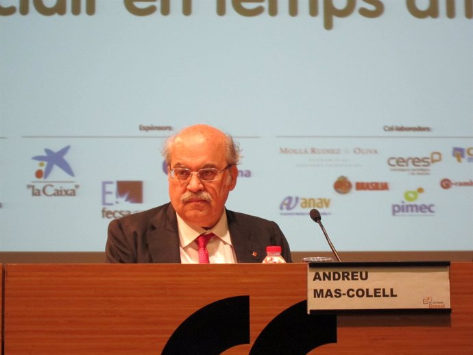 El conseller de Economía y Conocimiento de la Generalita, A. Mas-Colell