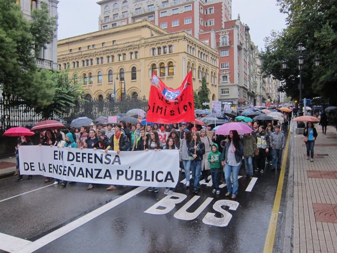 Cabeza de la manifestación.