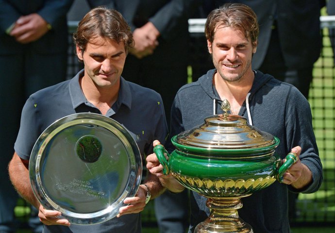 Roger Federer Y Tommy Haas En Halle