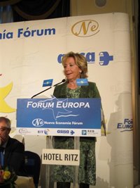 Aguirre espera que Rubalcaba, si es "valiente", descalifique a Gómez por llamar ladrones a los abuelos del PP