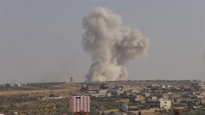 Ataque aéreo sobre posiciones rebeldes en el norte de Siria