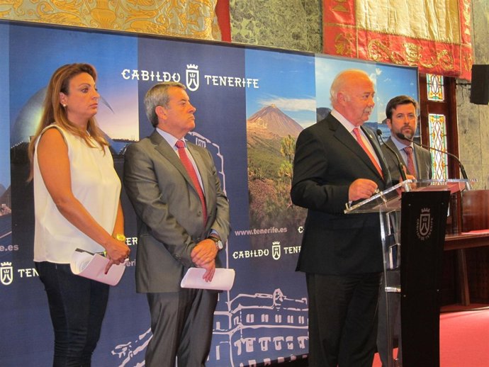 Valido, Abreu, Melchior y Alonso, en rueda de prensa