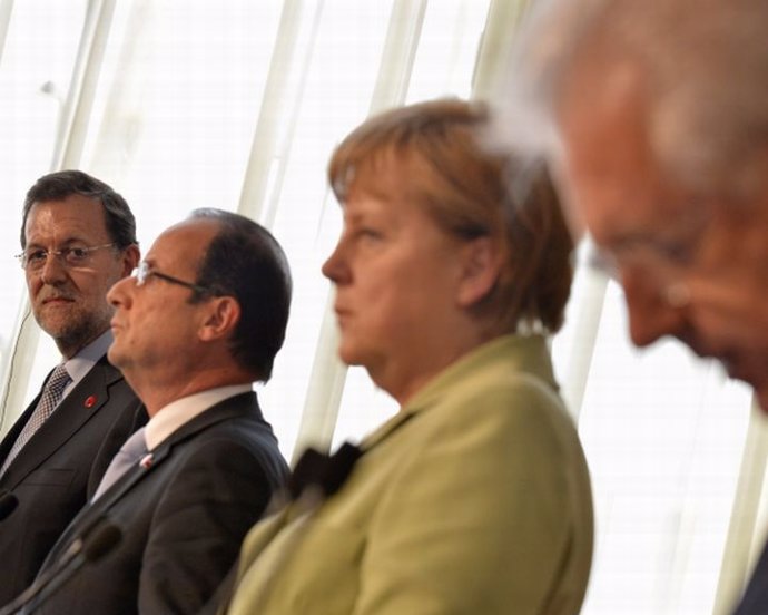 Merkel se impone a Rajoy en la cumbre europea