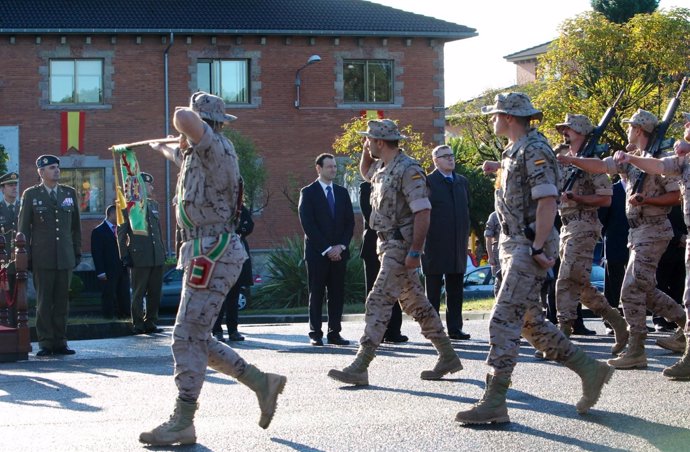 Acto oficial de despedida en Asturias de los soldados que viajan a Afganistán 