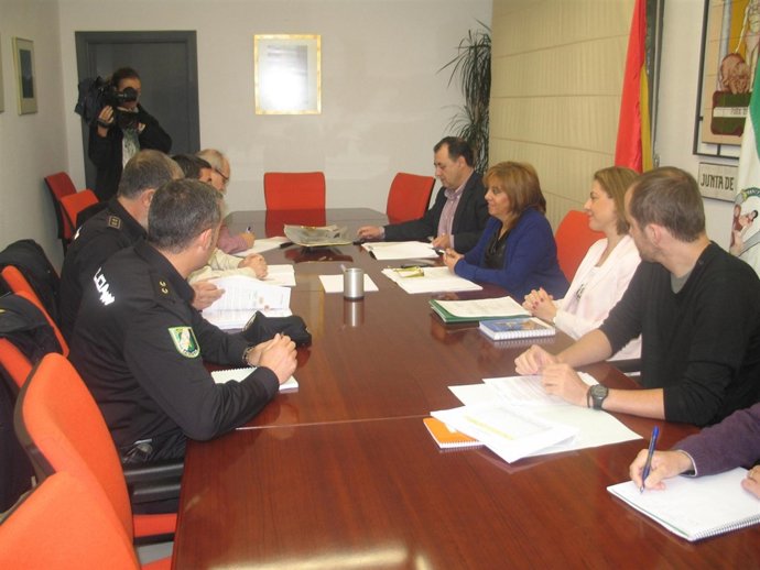 Gálvez en el comité del Infoca hoy