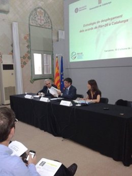 El conseller Ll.Recoder presenta la estrategia de despliegue de Rio+20