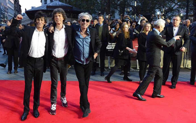 The Rolling Stones arrive for the world premiere of 'Crossfire Hurricane"
