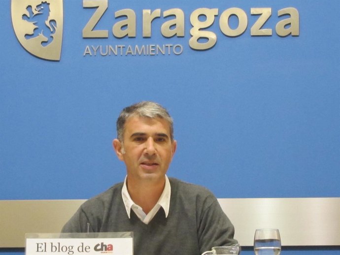 El portavoz de CHA, Juan Martín