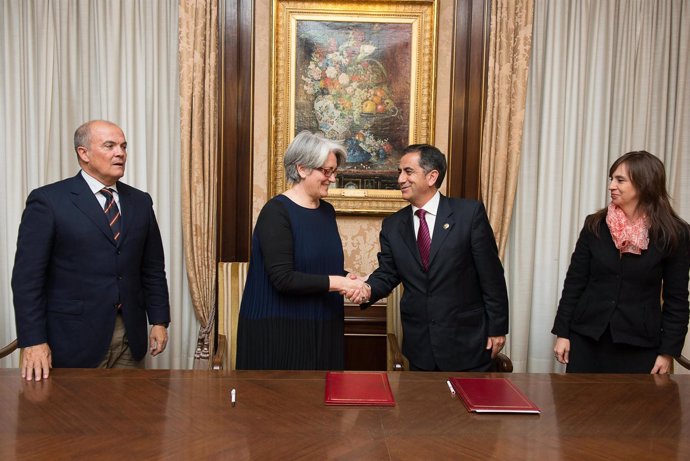 Goicoechea y Augusto Barrera firman un protocolo de colaboración.