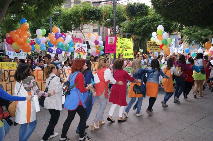 Protestas de escuelas infantiles en Almería