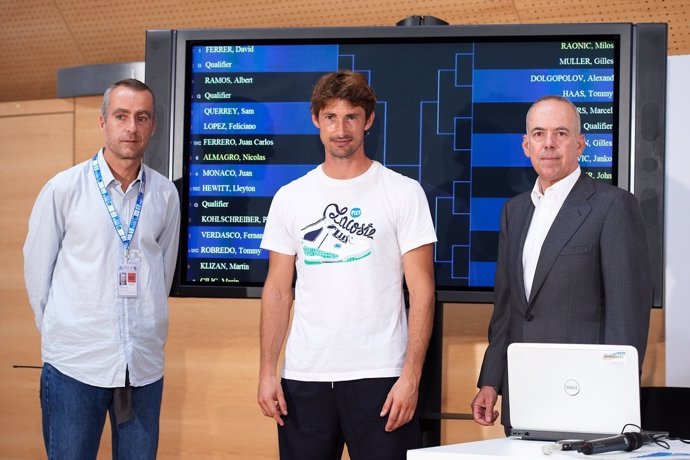 Juan Carlos Ferrero tras el sorteo del Valencia Open