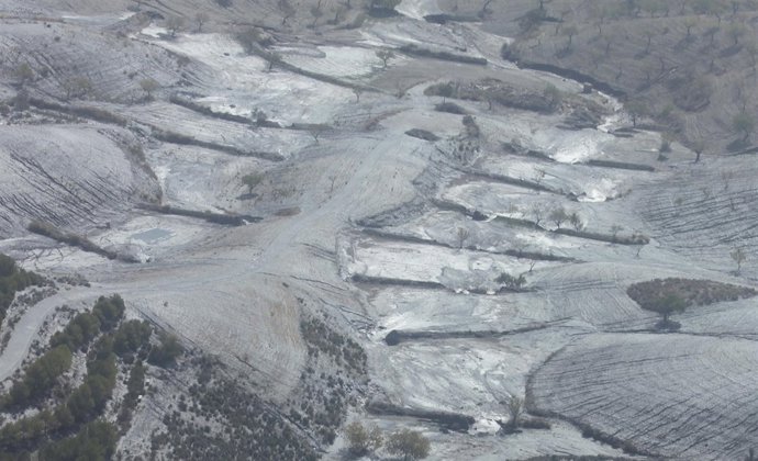 El Cabezo de la Jara tras las inundaciones