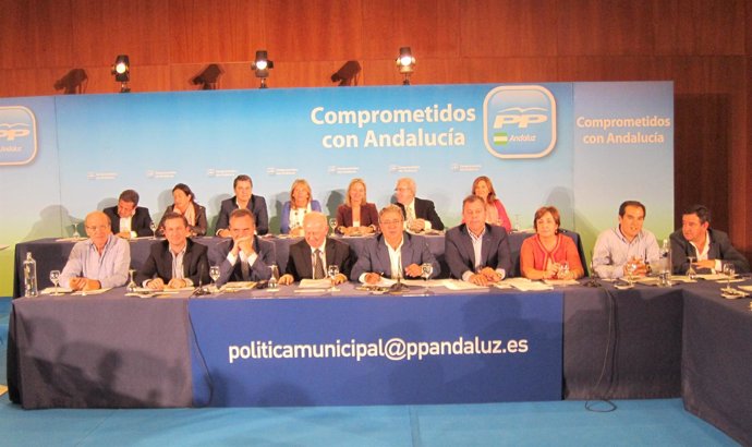 Celebración en Sevilla del Consejode Alcaldes del PP-A