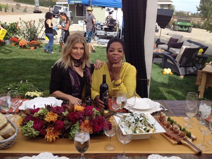 Fergie y Oprah Winfrey