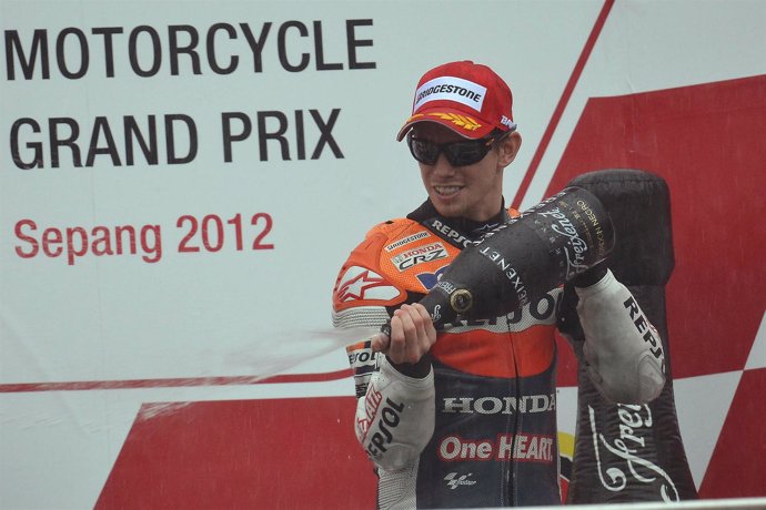 Casey Stoner GP Malasia podio