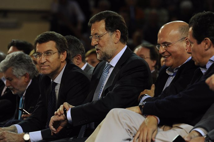 Rajoy y Feijóo en Ourense