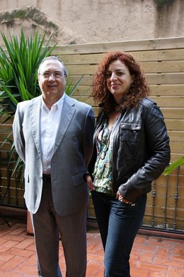 Miquel Fañanàs y Teresa Sagrera, ganador y finalista Premi Néstor Luján