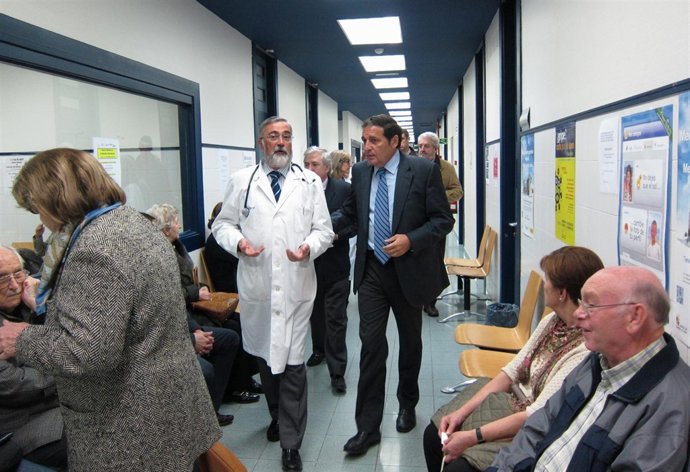 Sáez Aguado, en el Centro de Salud de Casa del Barco, en Valladolid