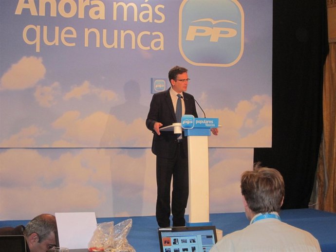 Antonio Basagoiti, presidente del PP vasco