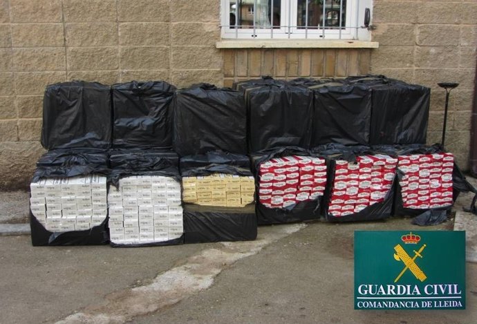 Cajetillas de tabaco de contrabando