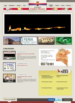 Nuevo portal web del Ayuntamiento de Cumbres Mayores. 