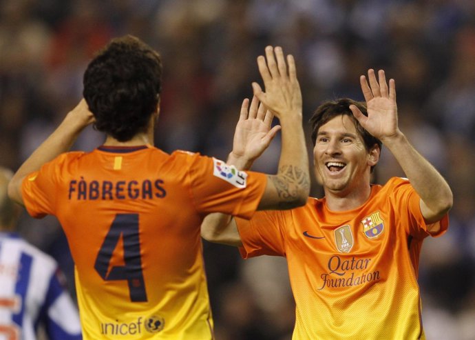 Messi y Fábregas