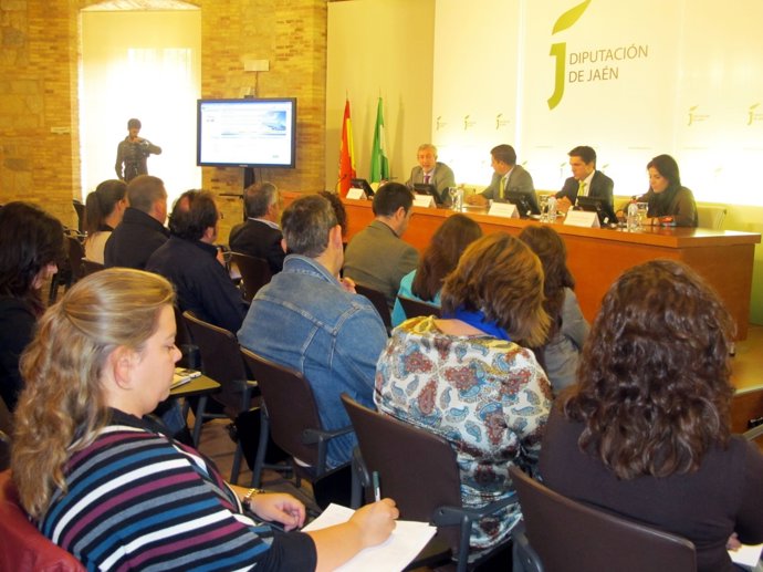 Presentación de la aerolínea Hispania Airways a agentes turísticos de Jaén.
