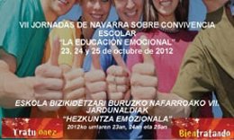 Cartel de las jornadas sobre convivencia escolar. 