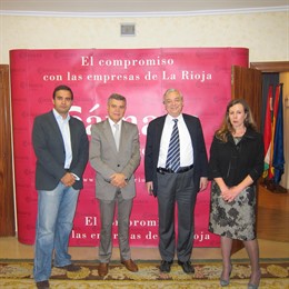 Momento antes del seminario en la Cámara de Comercio