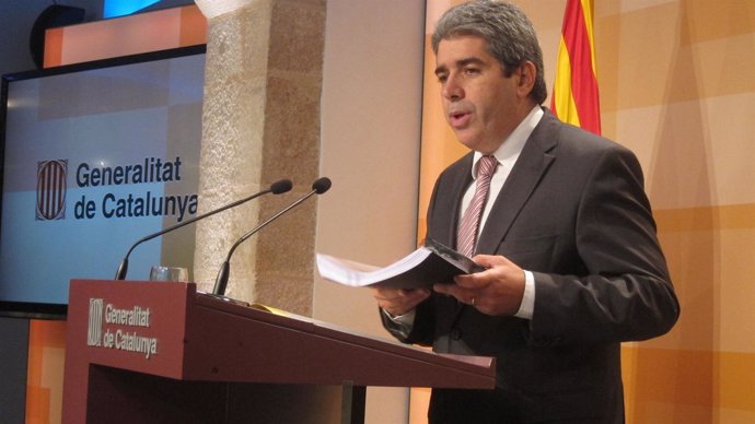 Francesc Homs, en rueda de prensa tras el Consell Executiu