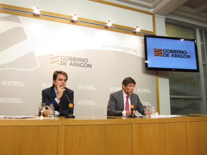 Roberto Bermúdez de Castro y Arturo Aliaga en la rueda de prensa tras el Consejo