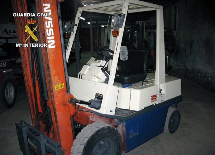 Carretilla elevadora sustraída en la fábrica